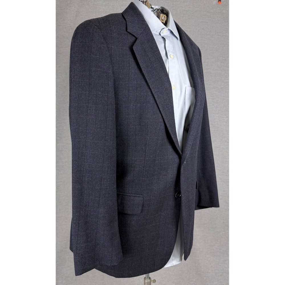 J.G. Hook For Men Gray Plaid Two Button Blazer Sport Coat‎ Size 41R